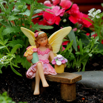PRETMANNS Fairy Garden Fairy – Adorable Accessory for Indoor or Outdoor Miniature Garden – Small
