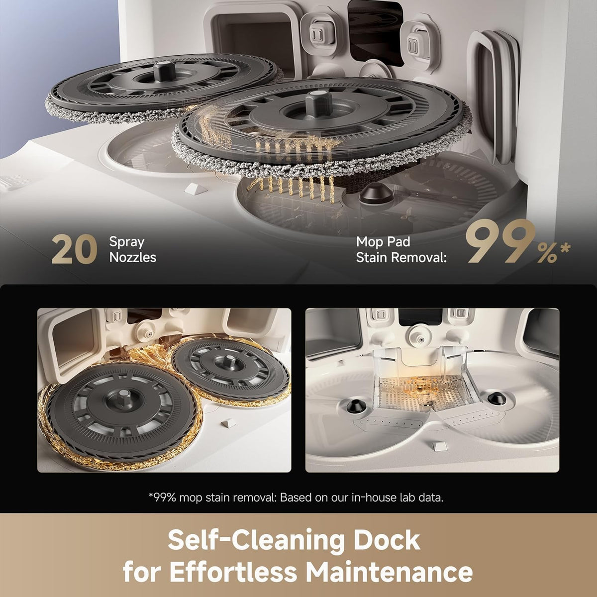 DREAME L40s Ultra Robot Vacuum and Mop, 19,000Pa Suction, Auto-Empty, Mop Self-Cleaning, 100%