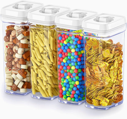 DWËLLZA KITCHEN Airtight Food Storage Containers – 4 Piece set Air Tight Pantry Storage Containers