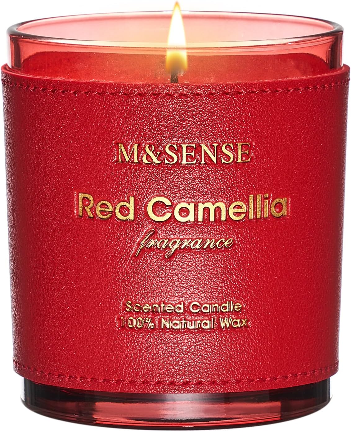M&SENSE Citrus Floral Scented Soy Candles, Naturally Scented Vegan Soy Candle, 10oz 42-Hour Long