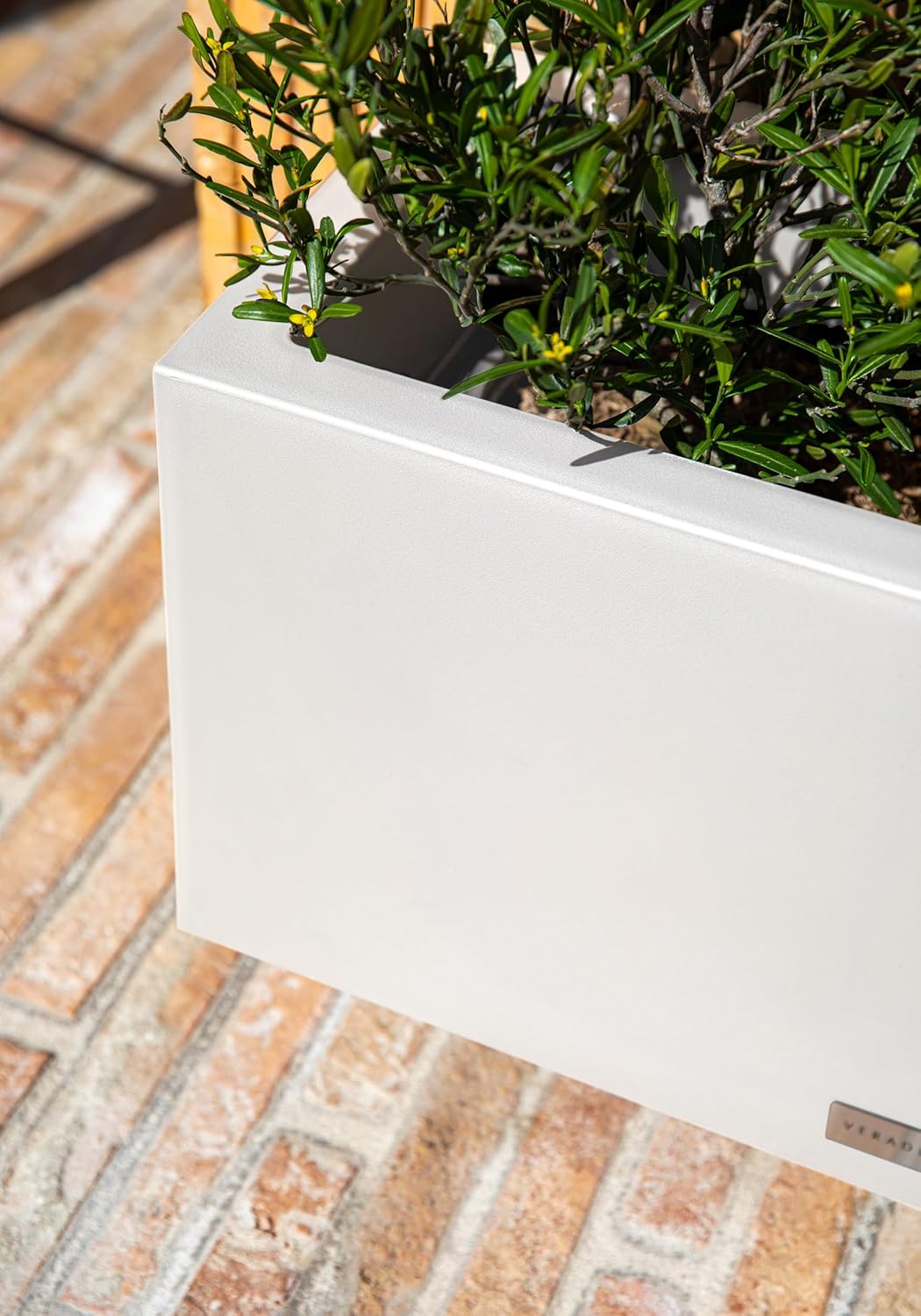 Veradek Block Series Long Box Planter - Large Rectangular Planter for Indoor or Outdoor Patio/Porch