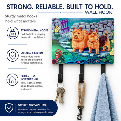 Caroline's Treasures 7520TH68 Norwich Terrier Leash or Key Holder, Wall Hooks, Key Hooks Holder