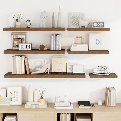 55 Inch Floating Shelves, 55"x9.25"x1.5" Inch Deep Floating Shelves for Wall, Wooden Shelves for