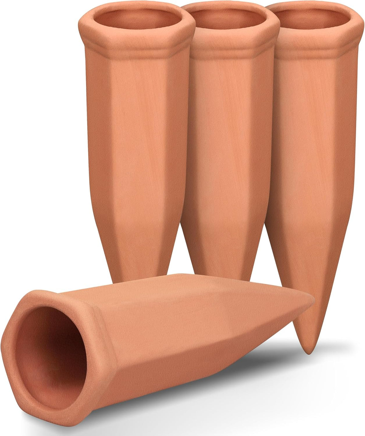 Terracotta Watering Spikes, Wine Bottle Watering Stakes, Slow Release Self Watering Planter Insert