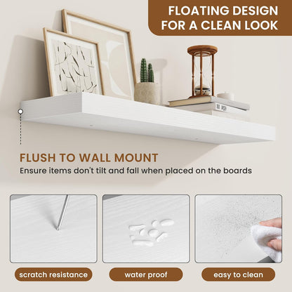 fuqing Floating Shelves for Wall, Bathroom Shelf Wall Mounted for Storage, Shelves with Invisible