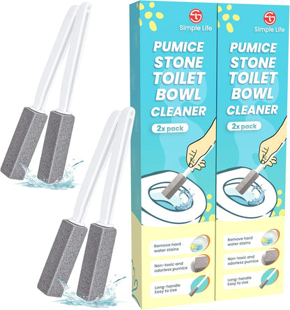 Pumice Stone Toilet Bowl Cleaner | Toilet Pumice Stone with Extra Long Handle | Scouring Stick for