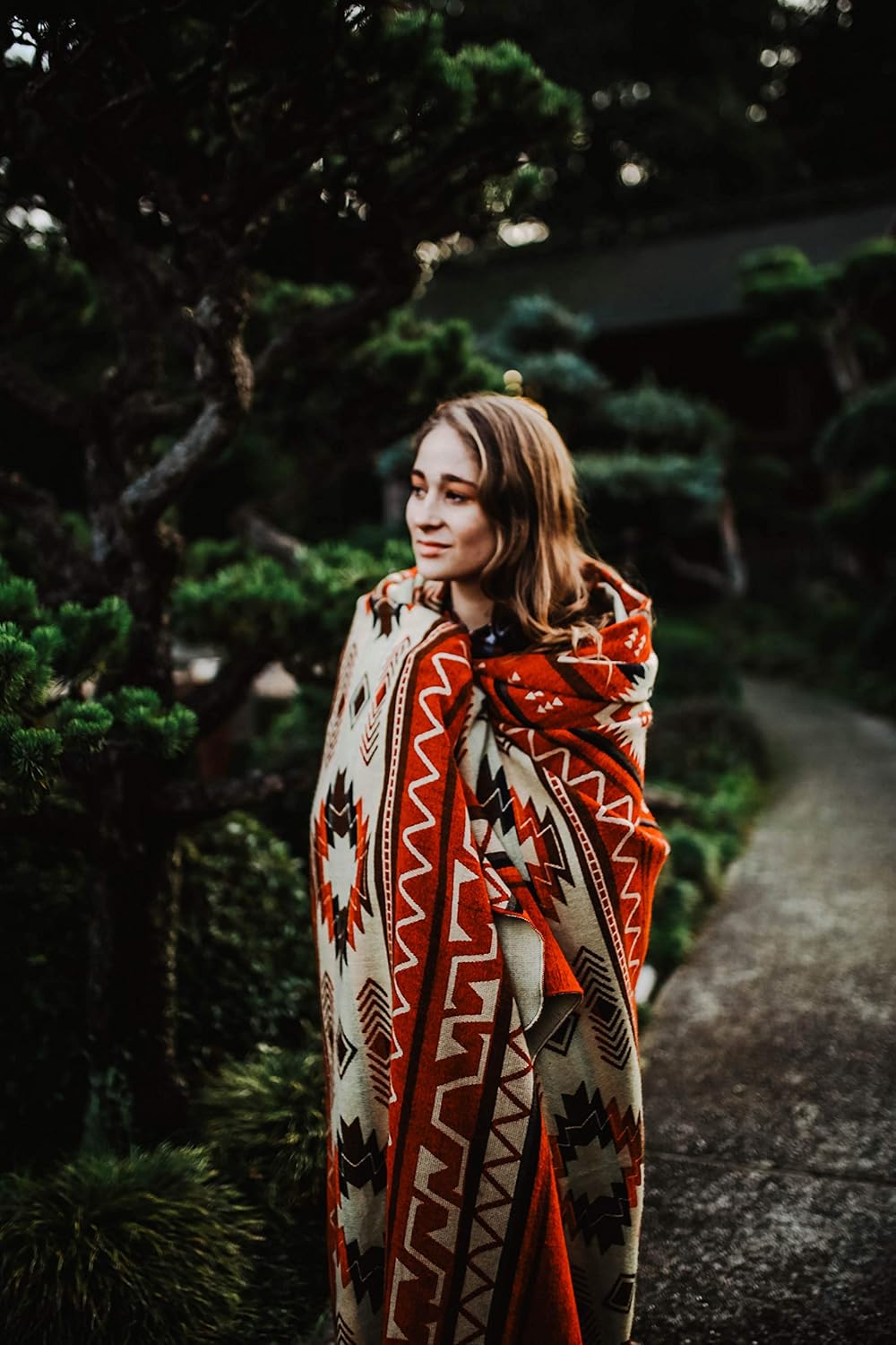 Inca Aztec Throw, Queen, King Blanket | Southwest Indian Navajo Boho Style | Native Cover for