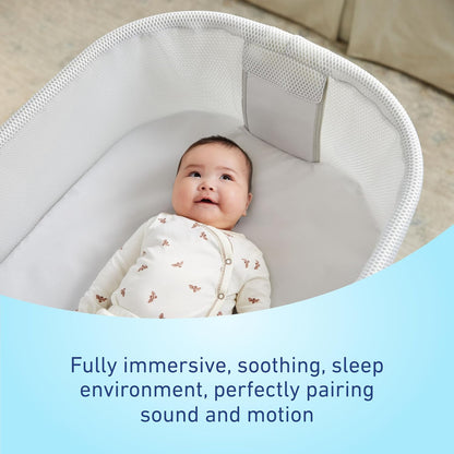 Graco SmartSense Soothing Baby Bassinet – Smart Newborn Bassinet Detects and Automatically Responds