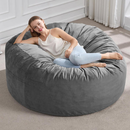 Hobestluk 5FT Bean Bag Chair Giant Bean Bag Chairs for Adults Large Bean Chairs with Removable