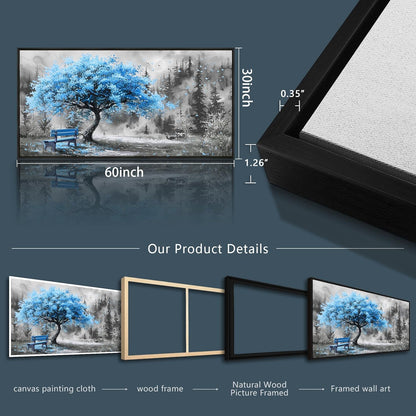 ZUITINGHUA Black Framed Canvas Wall Art For Living Room Large Wall Decor For Office Bedroom
