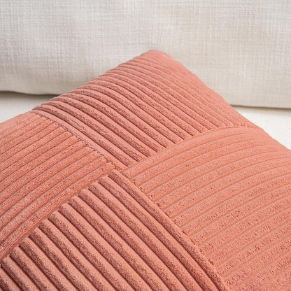 Fancy Homi 2 Packs Coral Big Decorative Throw Pillow Covers 24x24 Inch for Living Room Couch