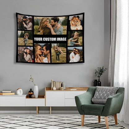 Custom Tapestry For Wall Bedroom Custom Backdrop Personalized Image Text Photo Customized Funny