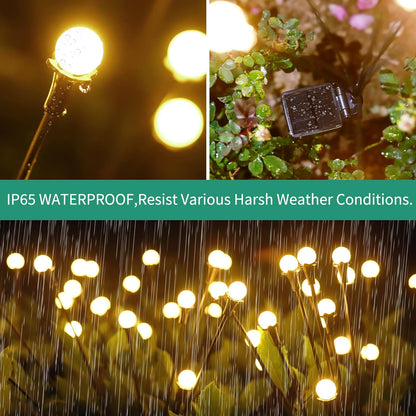 Solar Lights Outdoor Waterproof, 8 Packs 64LED, Solar Garden Lights, Garden Decor, Patio Decor