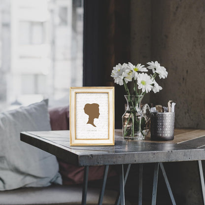 AELS 5x7 Inch Vintage Picture Frame, Elegant Antique Photo Frames with Glass Front, Photo Display