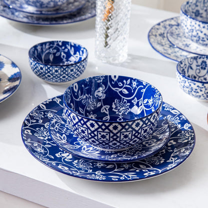 Ceramic Dessert Bowls Set - 11 Oz Small Ice Cream Bowl for kitchen - 4.7 Inch Porcelain Cereal Bowl
