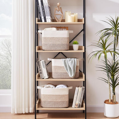 OIAHOMY Storage Basket, Woven Baskets for Storage, Cotton Rope Basket for toys,Towel Baskets for