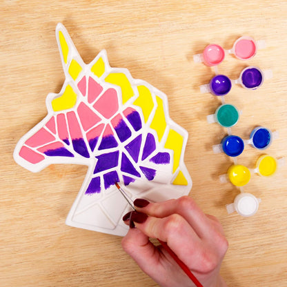 Creative Roots Paint Your Own Stepping Stones Multipack with Butterfly, Unicorn, & Heart, 3 Ceramic