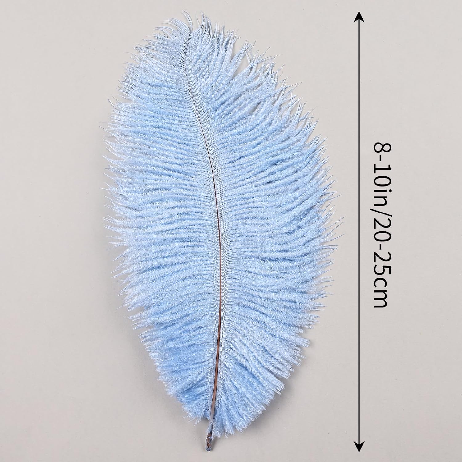 THARAHT Light Purple Ostrich Feathers 12pcs Natural Bulk 8-10Inch 20cm-25cm for Crafts Wedding