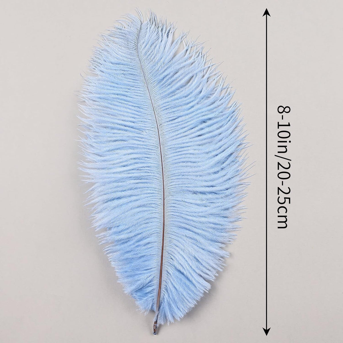 THARAHT Light Purple Ostrich Feathers 24pcs Natural Bulk 8-10Inch 20cm-25cm for Crafts Wedding