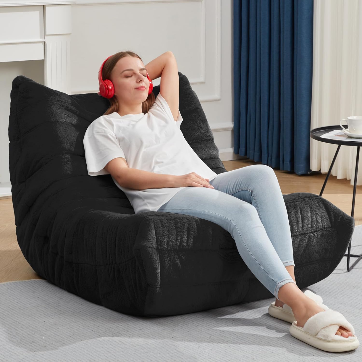 Bean Bag Chairs for Adults Giant Bean Bag Chair Memory Foam BeanBag Chair Big Bean Bag Sofa with