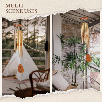 50th Wedding Anniversary Wind Chime, Happy 50th Anniversary Romantic Gifts for Couple, Parents