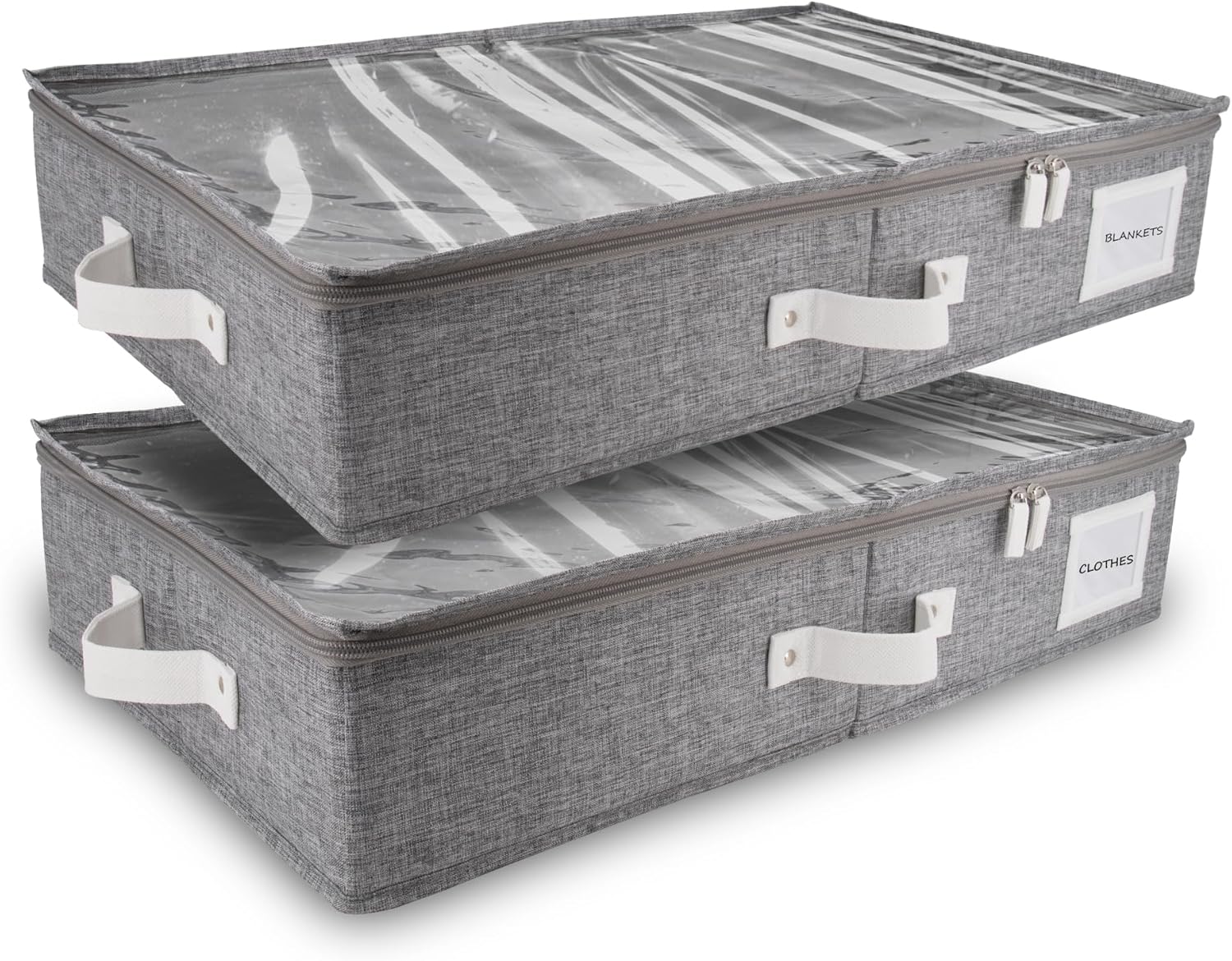HOMELUX THEORY 2pc Under Bed Storage Containers, Bedroom Under the Bed Drawer Storage Organizer