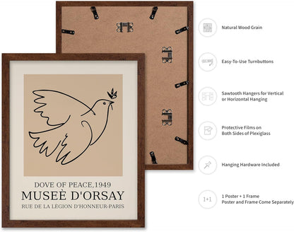 Poster Master Vintage Poster - Retro Minimalist Print - Gift for Artist, Friend - Dove Of Peace