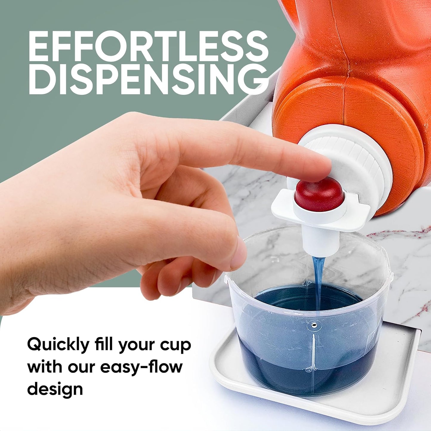 Skywin Laundry Room Organizer and Drip Tray - Soap Cup Storage for Liquid Detergent Containers