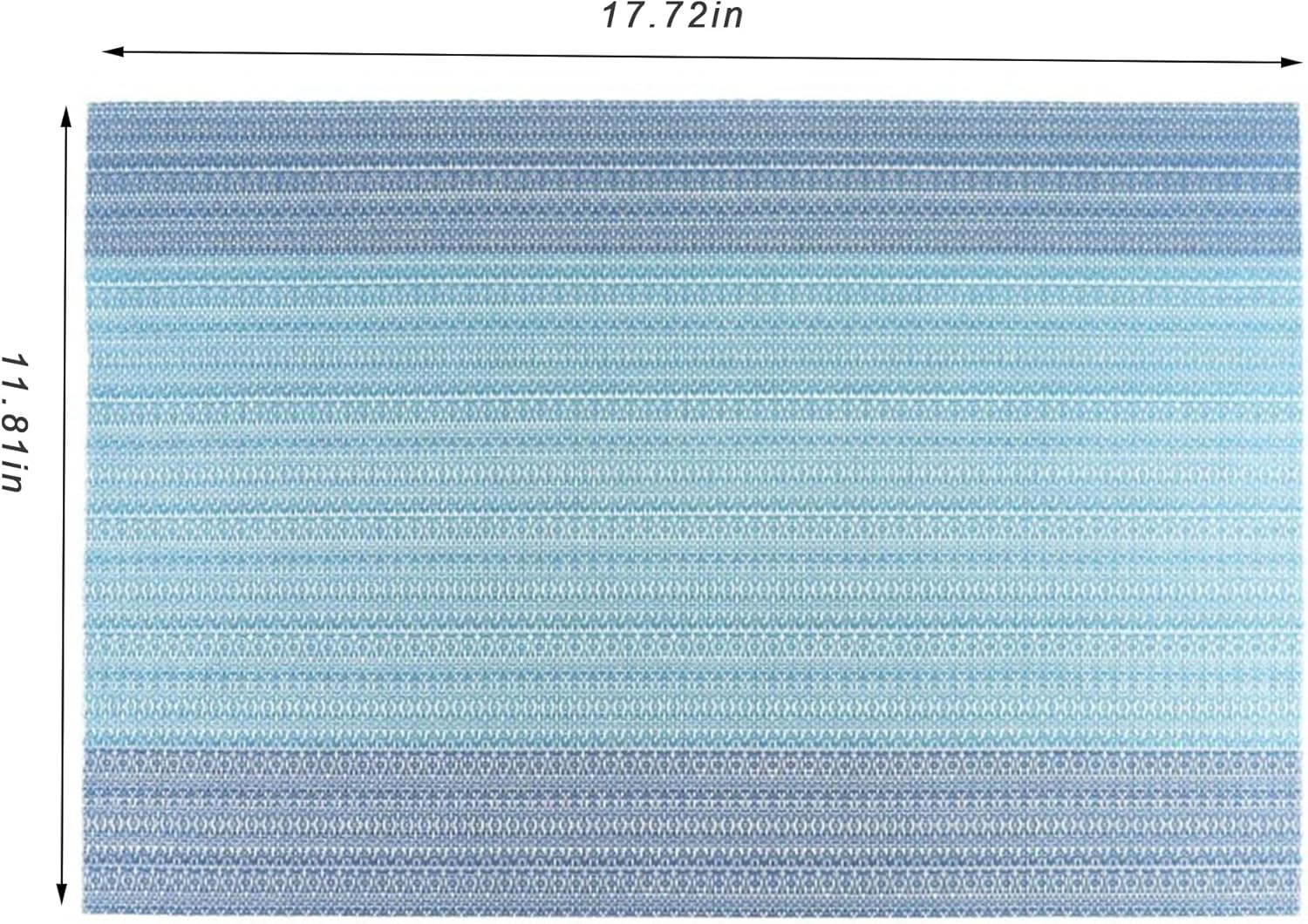 CADONO Placemats Set of 6 Washable Indoor/Outdoor Vinyl Place Mats for Dining Table Durable