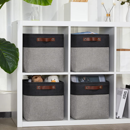 DULLEMELO 11x11 Cube Storage Bins for Cube organizer, Foldable Cube Storage Bins Baskets for