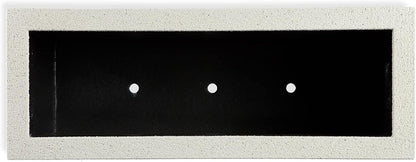 PolyStone Milan Tall Modern Outdoor/Indoor Rectangular Trough Planter, 46" W x 19" H, Lightweight