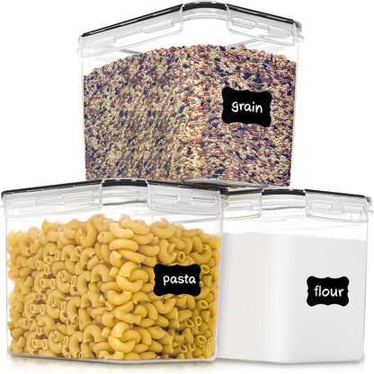 Medium Food Storage Containers with Lids Airtight 3.6L /121.7Oz, for Flour, Sugar, Baking Supply