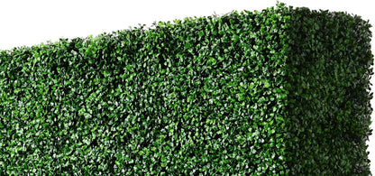 AGPL Upgraded Artificial Boxwood Hedge Wall with Gray Color Planter Room Divider and Privacy Wall
