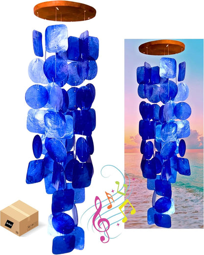 Bellaa 27918 Wind Chimes Outdoor, Garden Decorations, Musical, Indoor/Outside Windchimes, Beach