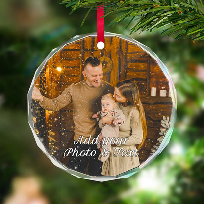 Personalized Christmas Ornament with Photo - Custom Picture Ornaments for Christmas 2025
