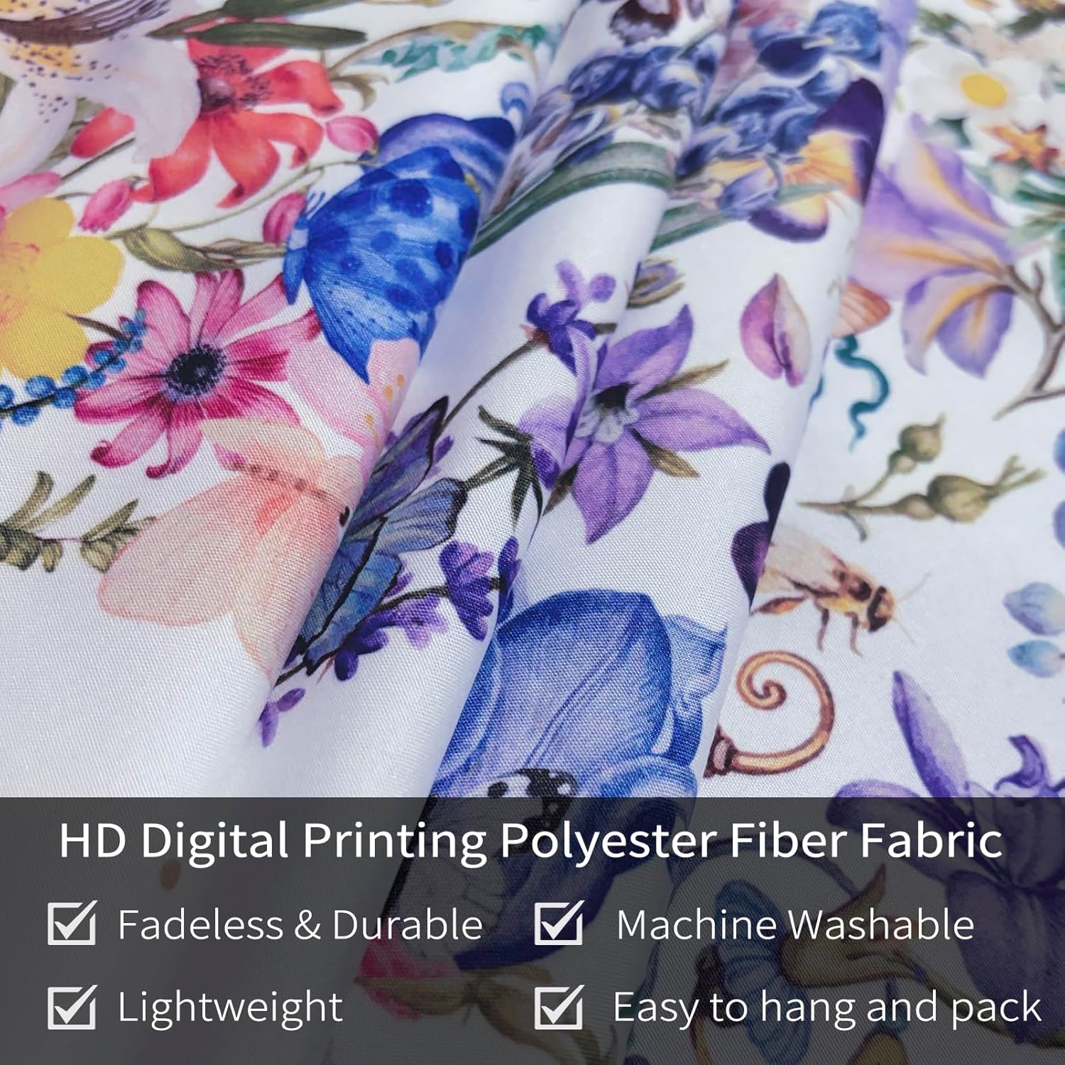 Damanse Butterfly Tapestry Wall Hanging Cute,Boho Wall Tapestry for Bedroom Aesthetic,Flower Living