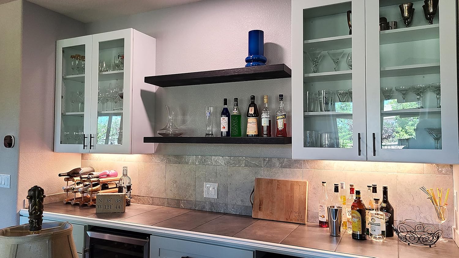 Joel's Antiques - 48 Inch Wooden Floating Shelves for Wall - 48x8x2 Inches - Made of Natural Wood