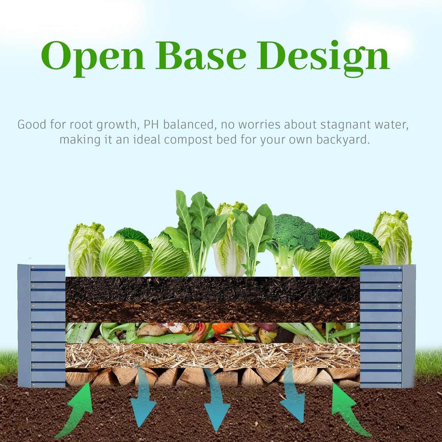 6x3x2 ft Raised Garden Bed, Large Metal Planter Raised Beds, Planters for Outdoor Plants for