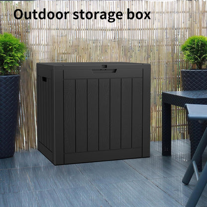 36 Gallon Outdoor Deck Box,Storage Lockable Waterproof Patio Furniture,Garden Tools,Cushions,Pool