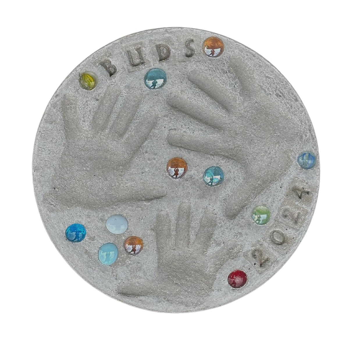 Large DIY Stepping Stone Kit, Handprint Stepping Stone, Mother's Day Gift, Footprint Stepping Stone