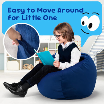 Hobestluk Bean Bag Chairs 2.5FT Bean Bag Chair with Memory Foam Filled & Machine Washable
