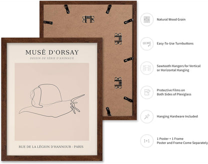 Poster Master Vintage Poster - Retro One Line Snail Drawing Print - Snail Line Art - Minimal Gift