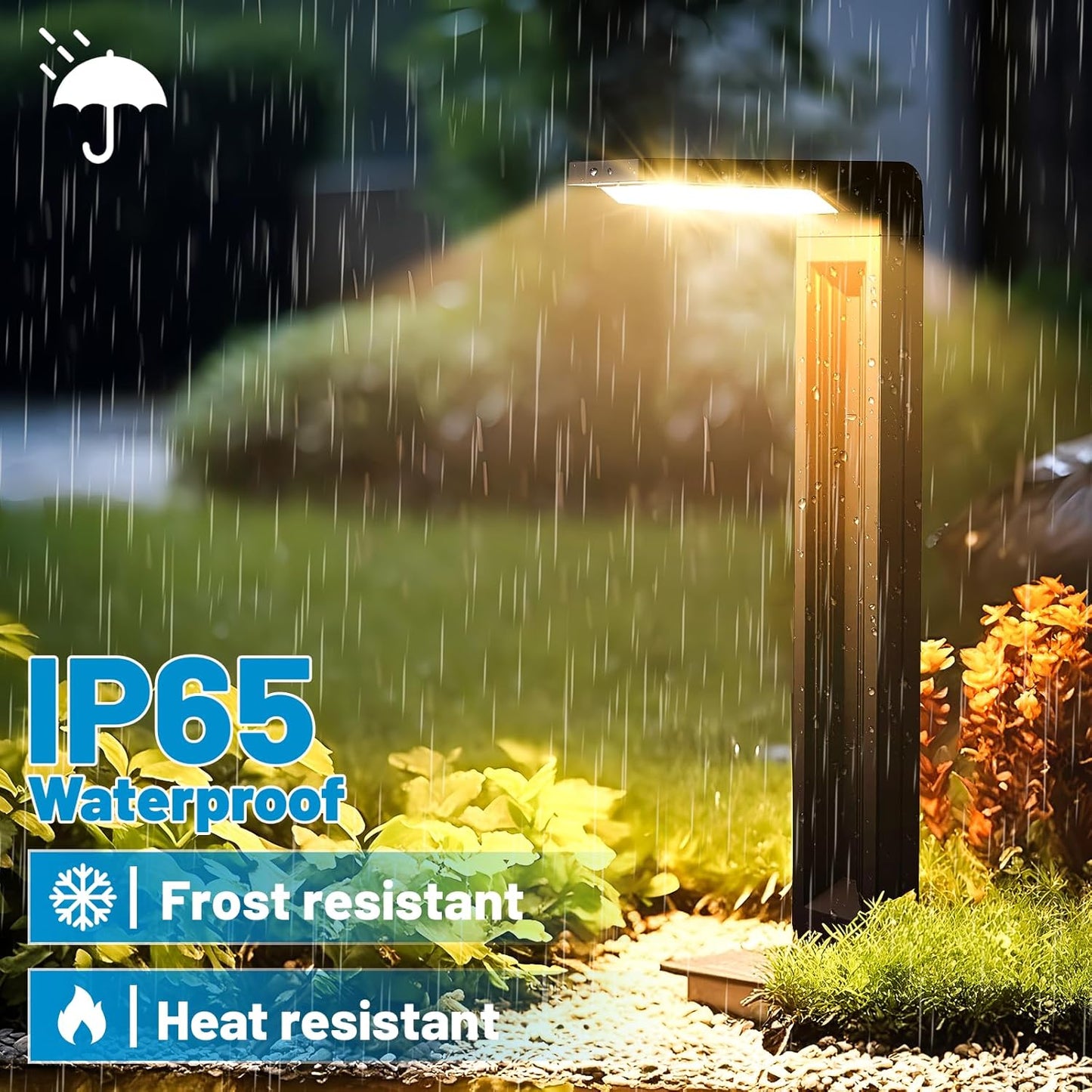 Sunvivo Solar Pathway Lights,2 Modes(Cold White/Warm White),Bright Solar Path Lights Outdoor
