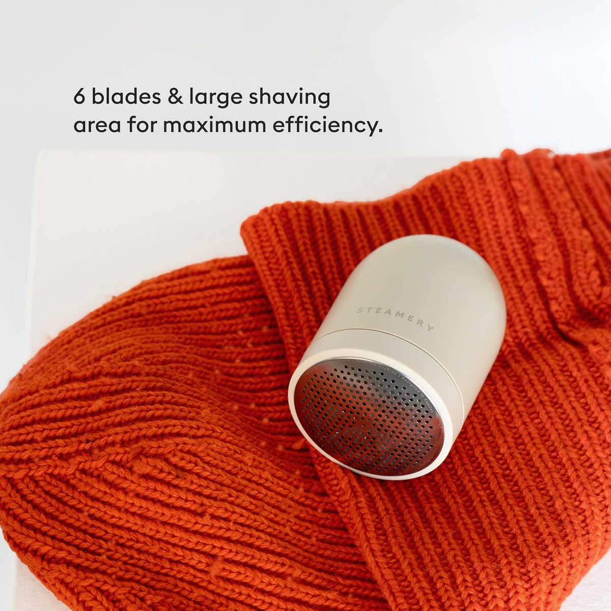Steamery Fabric Shaver Pilo 2, Removes Lint and Pilling from Clothes and Textiles, Rechargeable
