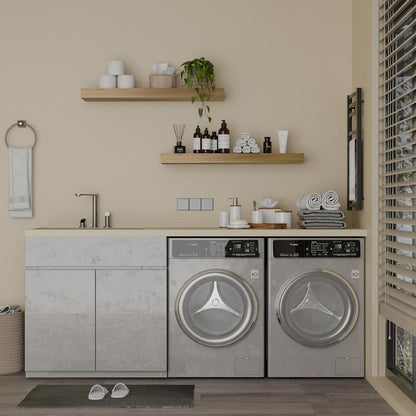 IAE Floating Wall Shelves 24 inch,Bathroom Shelves Wall Mounted,Invisible Shelves Floating Kitchen