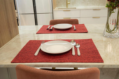 Placemat Set-Washable Place Mats for Parties, Elegant Table Mats for Kitchen Table, Set of 4 Dining