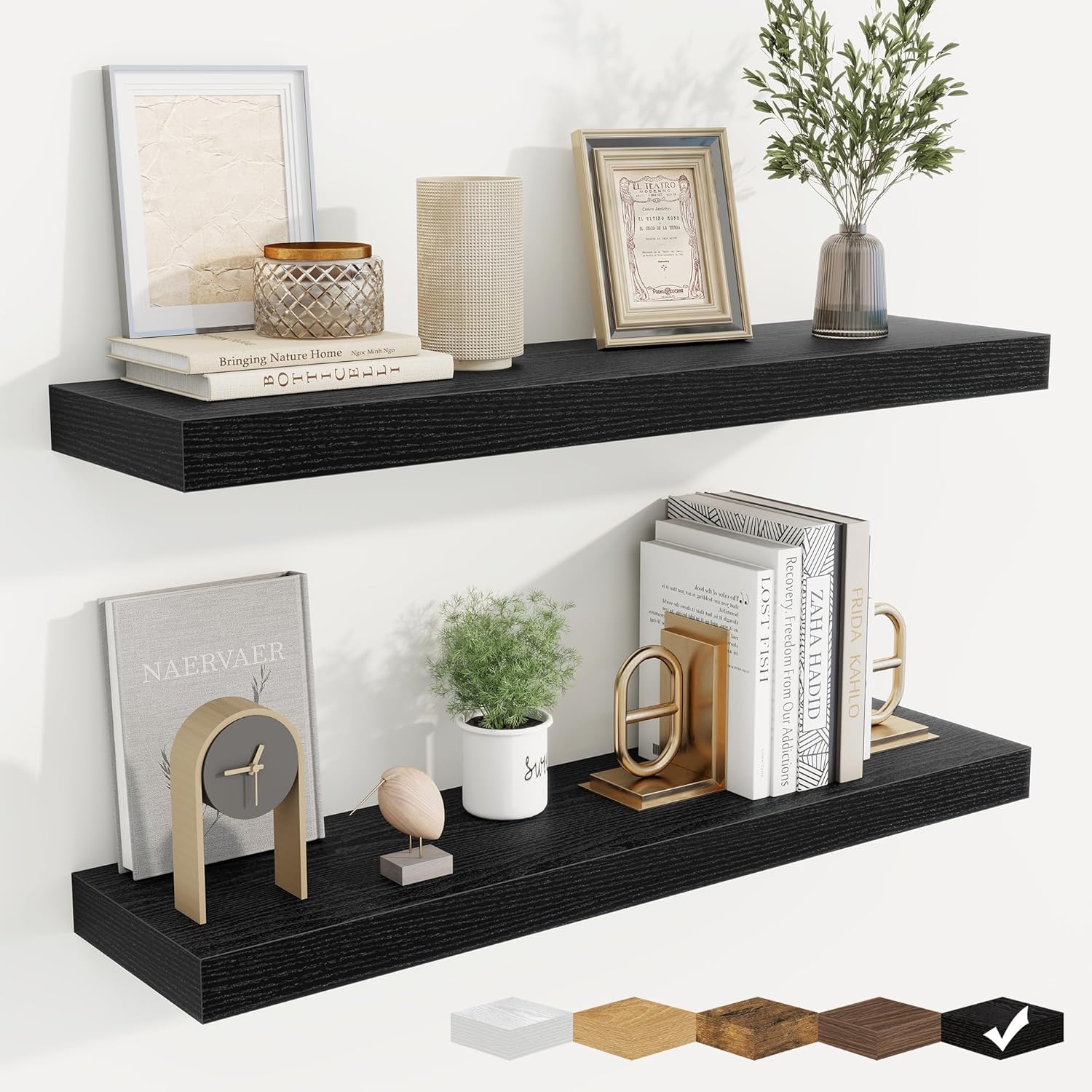 fuqing Floating Shelves for Wall, Bathroom Shelf Wall Mounted for Storage, Shelves with Invisible