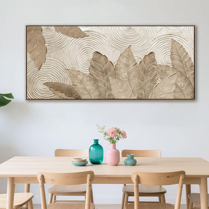 Minimalist & Modern Art for Bedroom Decor Framed Abstract & Textured Artwork for Walls Neutral &