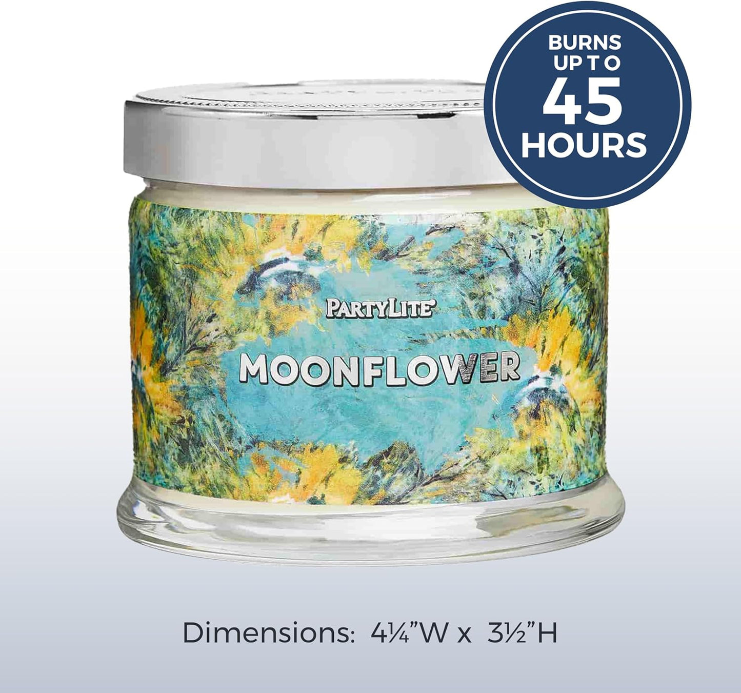 PartyLite 3-Wick Jar Candle, Highly Fragranced Clean Burning Glass Candle, 25-45 Hours Burn Time