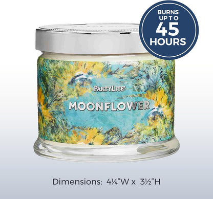 PartyLite 3-Wick Jar Candle, Highly Fragranced Clean Burning Glass Candle, 25-45 Hours Burn Time